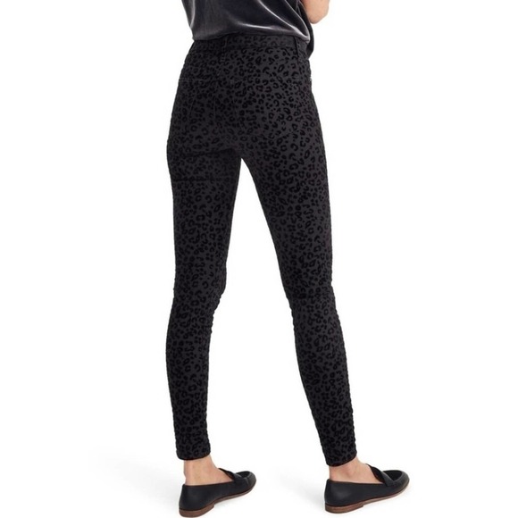 Madewell High Waist Velvet Cheetah Print Pants‎ Size 26 NWT - Picture 8 of 9